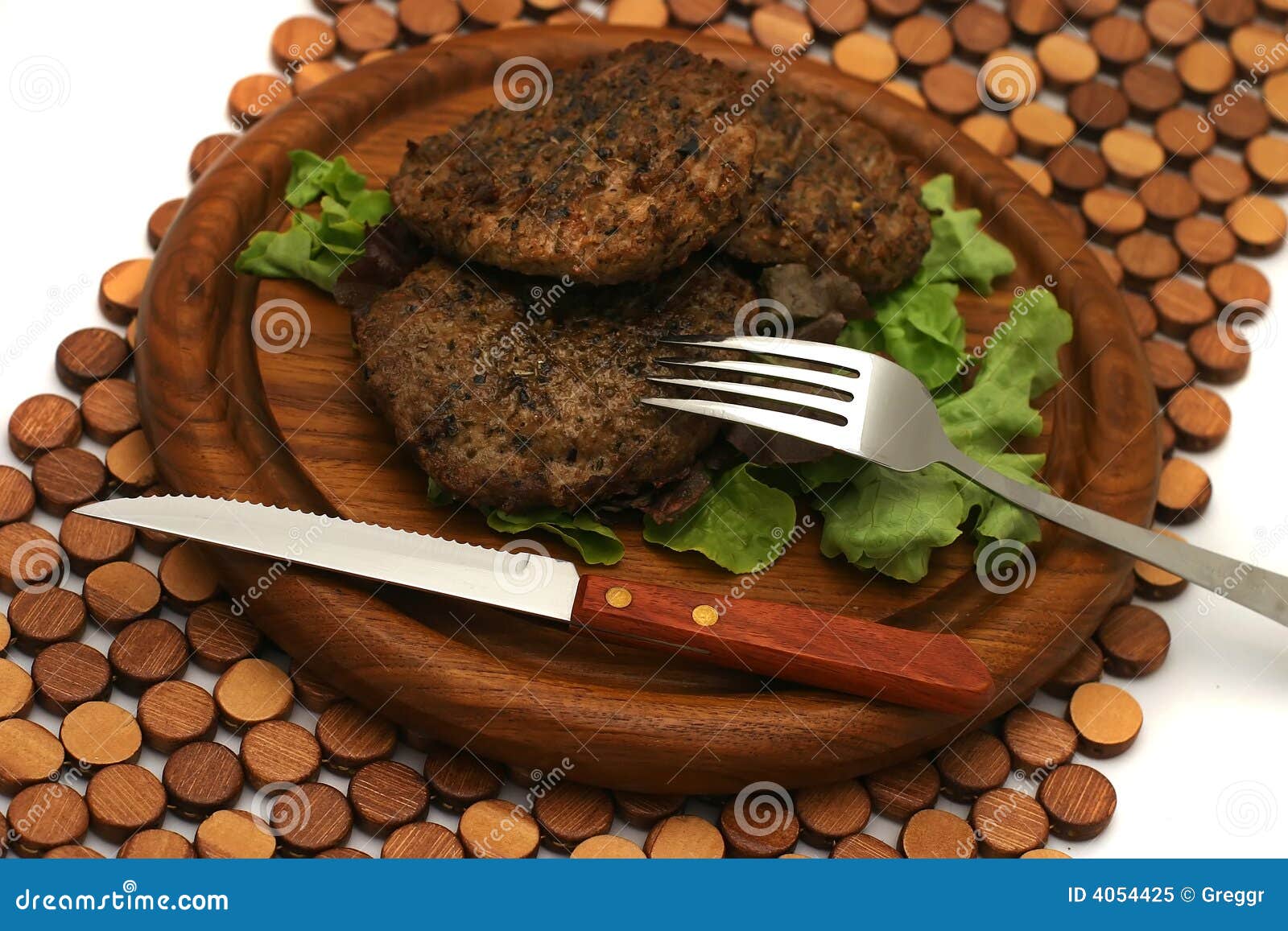 Fresh Fried Hamburger and Dishware Stock Image Image of fried, fire