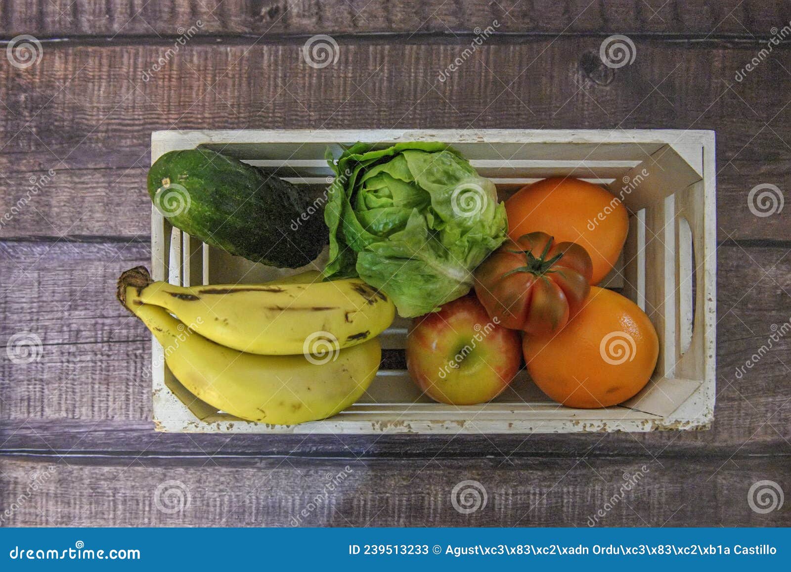 Fresh Fruit Delivery Box on Blue Background, Top View Stock Image Image of lifestyle