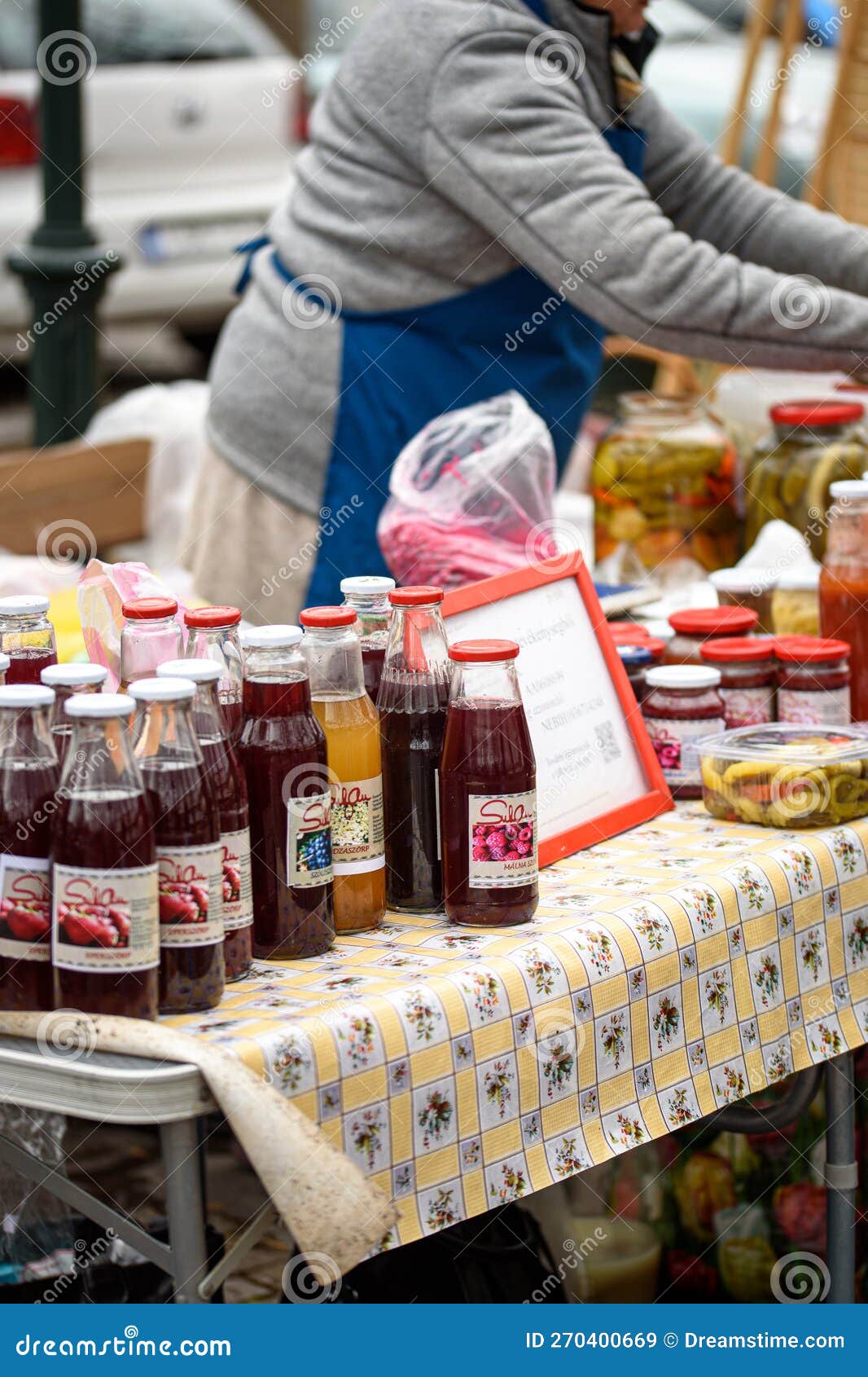 Fresh Fruit Juice at Farmer S Market Editorial Stock Image Image of