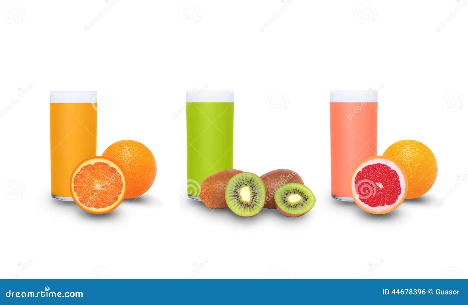 Fresh fruit juices stock photo. Image of bright, fruit 44678396