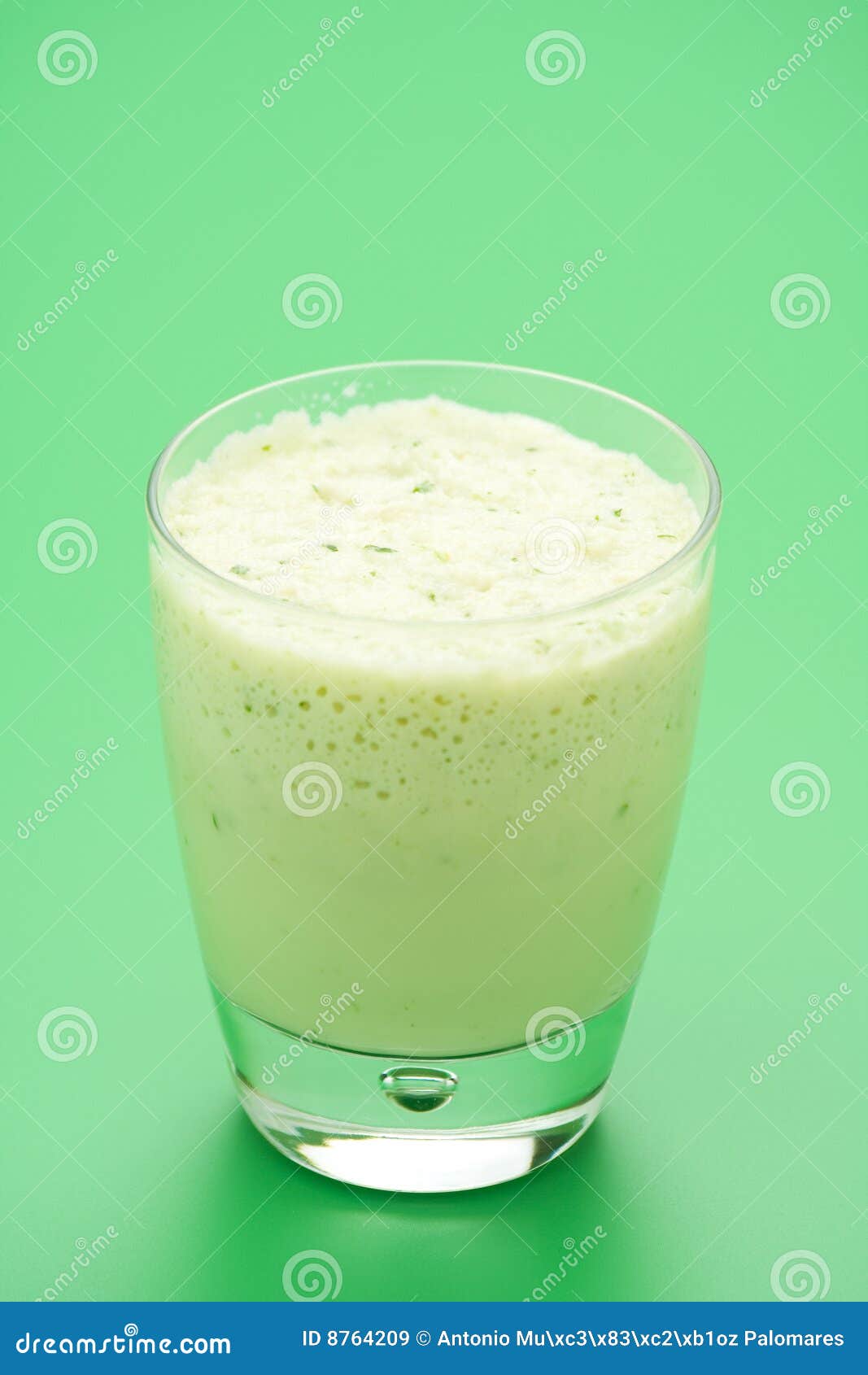 Fresh Fruit Milk Shake Apple Stock Image Image of green, dessert 8764209