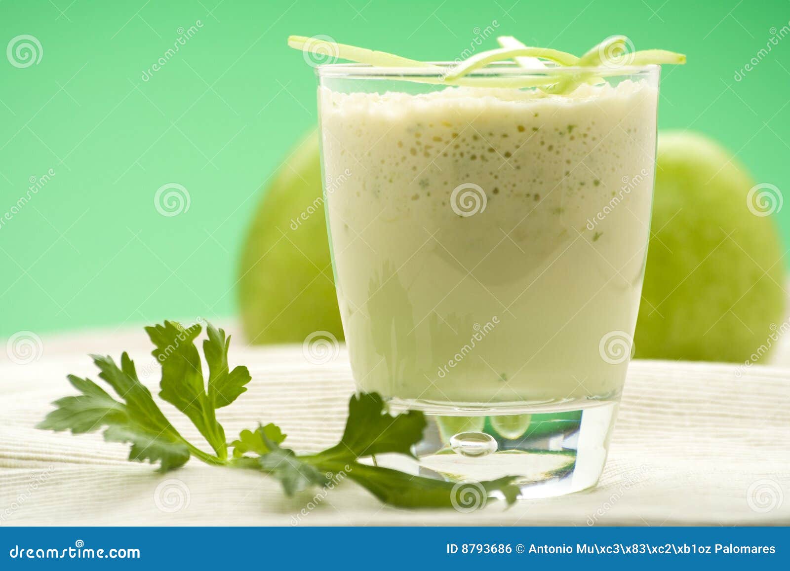 Fresh Fruit Milk Shake Apple Stock Photo Image of food, creamy 8793686