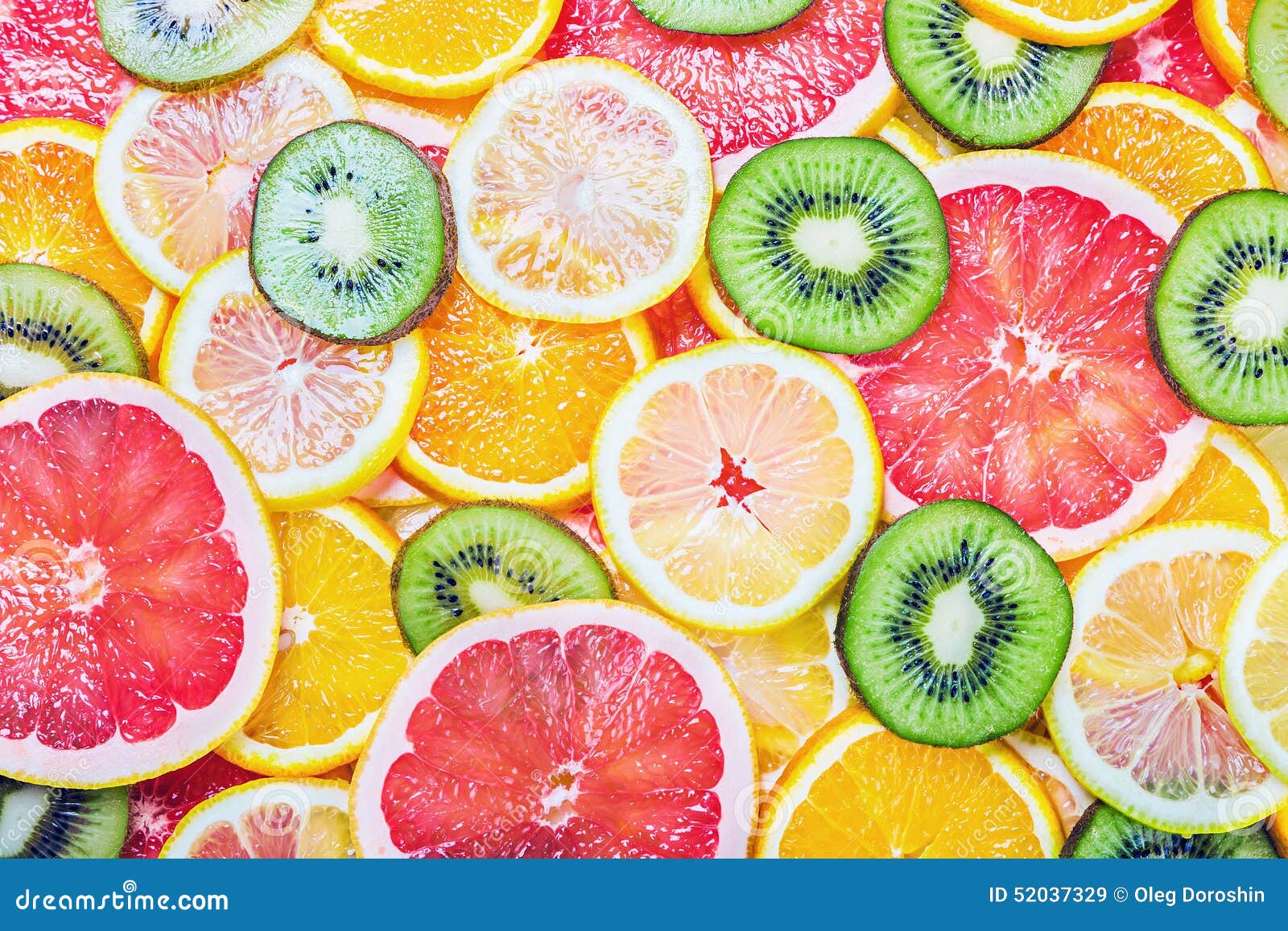 Fresh fruit slices stock image. Image of green, refreshment 52037329