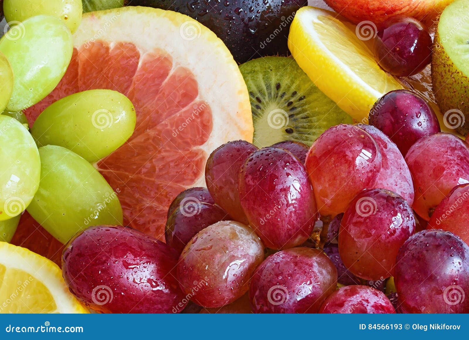 Fresh fruit slices stock image. Image of variety, assortment 84566193