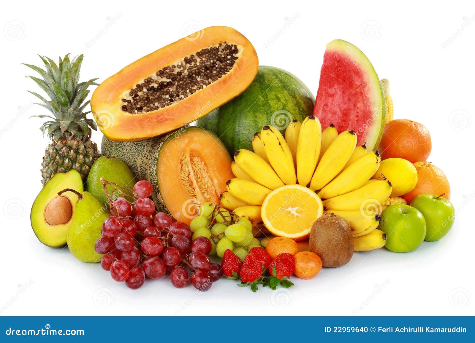 Fresh fruits stock photo. Image of crop, green, isolated 22959640
