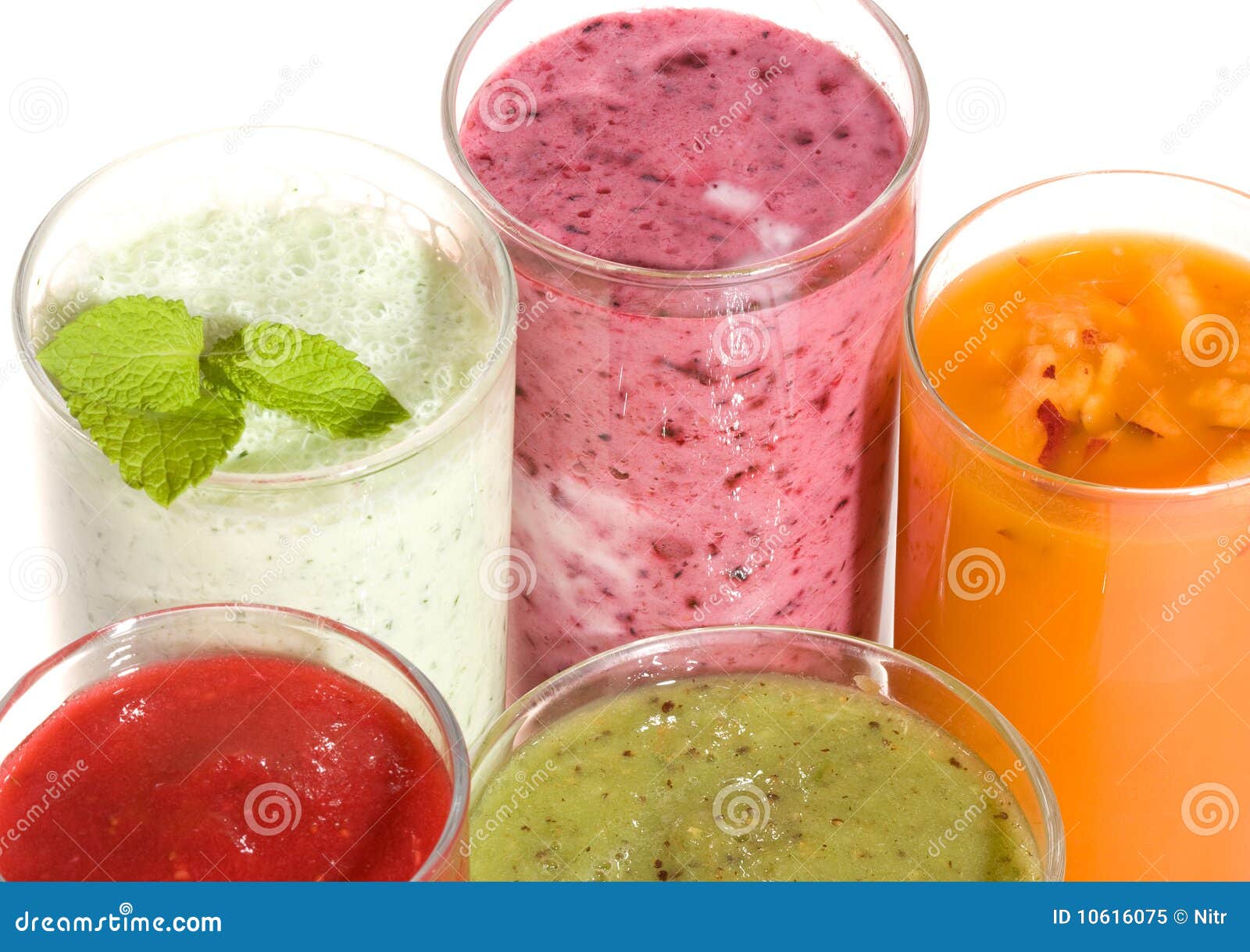 Fresh fruits cocktails stock image. Image of syrup, isolated 10616075