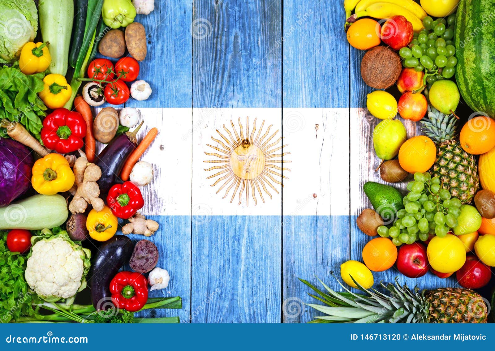 Fresh Fruits and Vegetables from Argentina Stock Photo Image of food