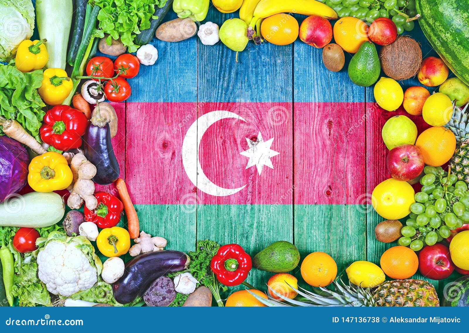 Fresh Fruits and Vegetables from Azerbaijan Stock Photo Image of