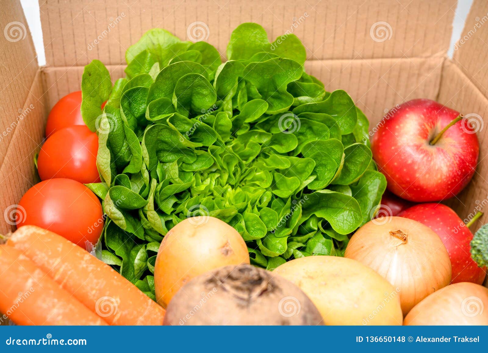 Fresh Fruits and Vegetables . Vegetables Box, Delivery Box Stock Photo Image of produce