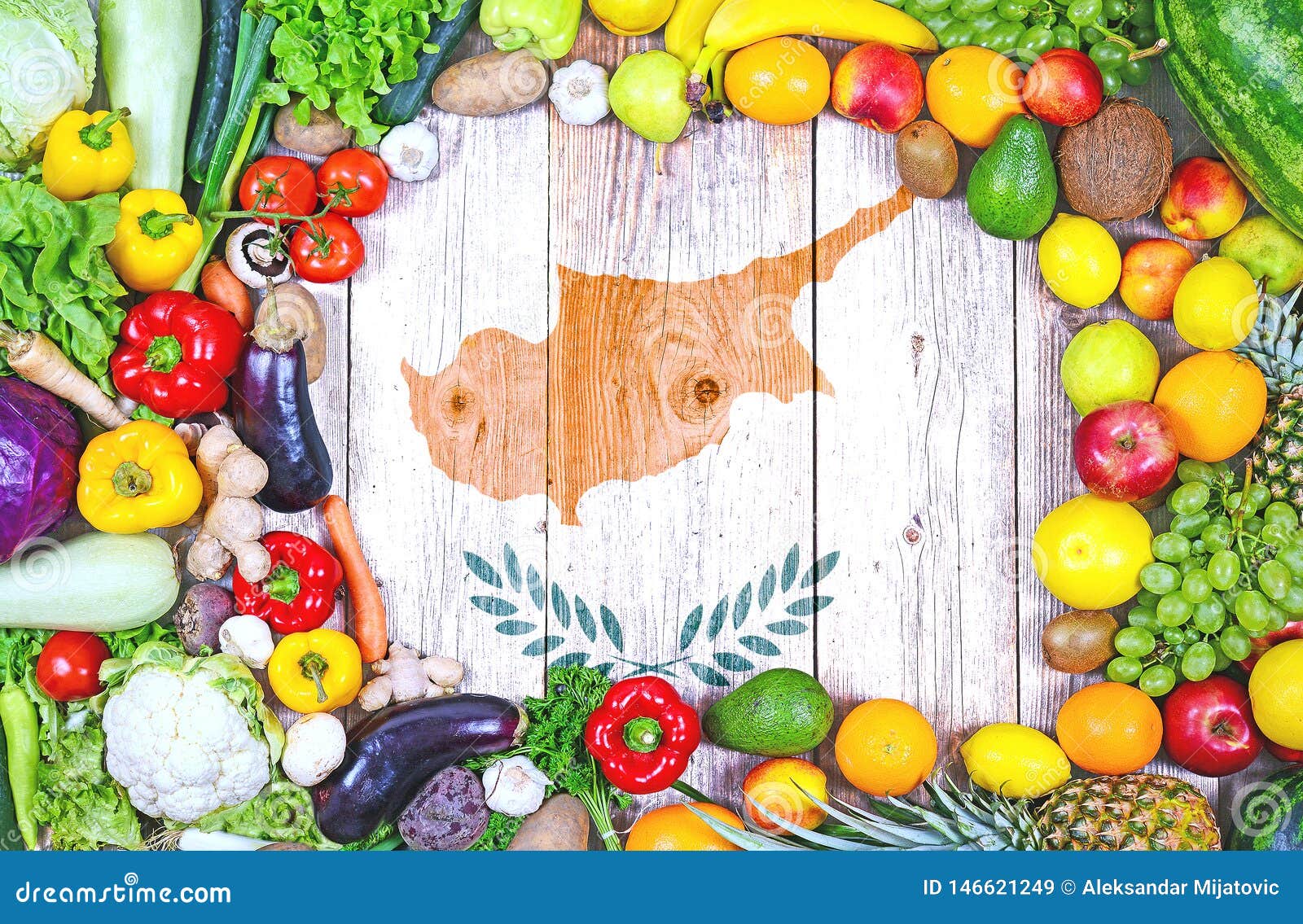 Fresh Fruits and Vegetables from Cyprus Stock Image Image of closeup