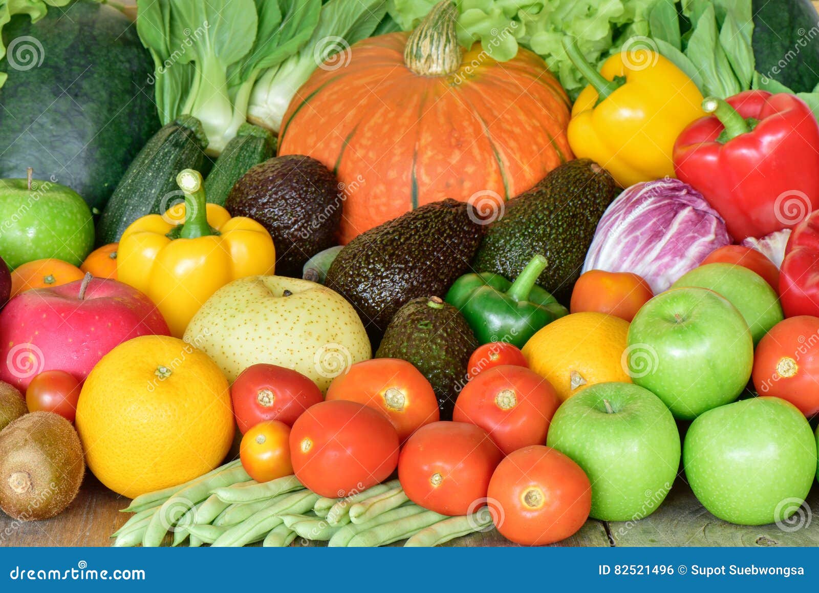 Fresh Fruits and Vegetables for Eating Healthy Stock Photo Image of