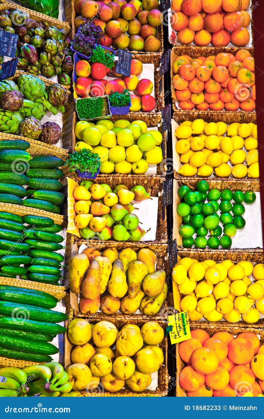 Fresh Fruits and Vegetables on the Market Stock Image Image of juicy