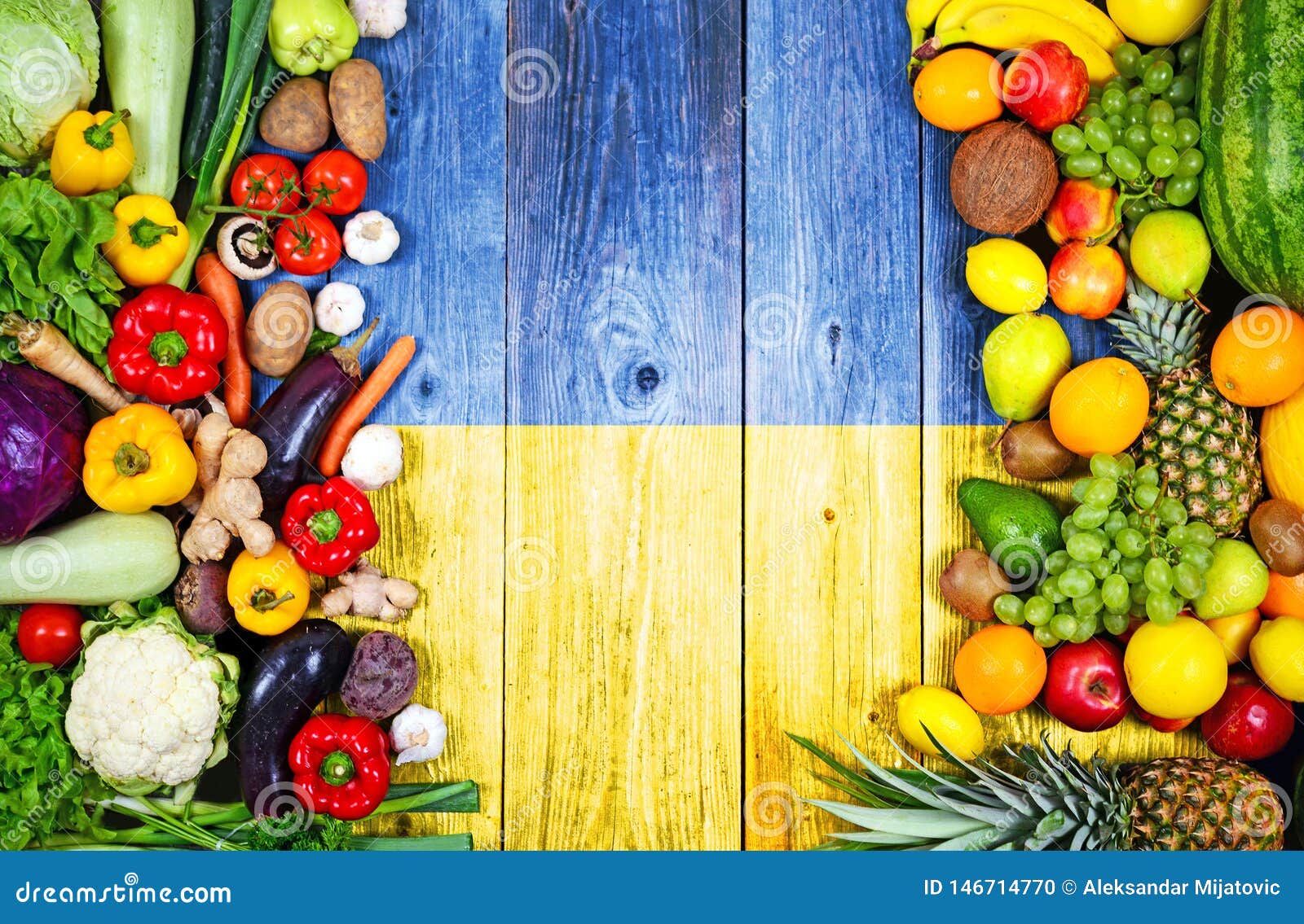 Fresh Fruits and Vegetables from Ukraine Stock Photo Image of country