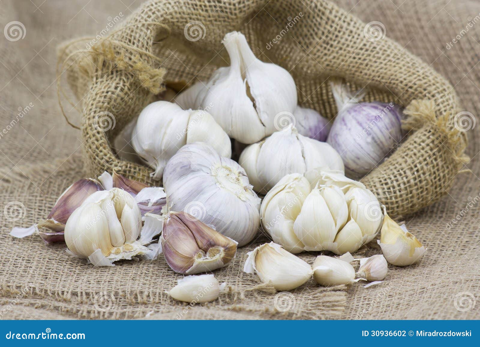 Fresh garlic in package stock photo. Image of spice, aroma 30936602
