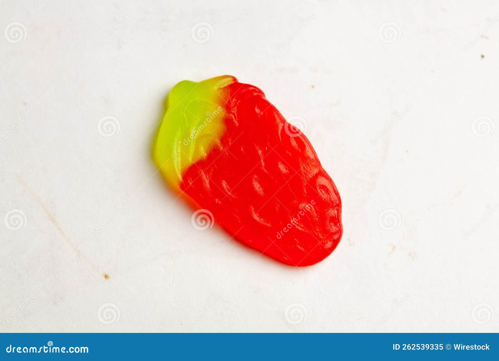 Gelatine Candy on a White Surface Stock Image Image of sticky