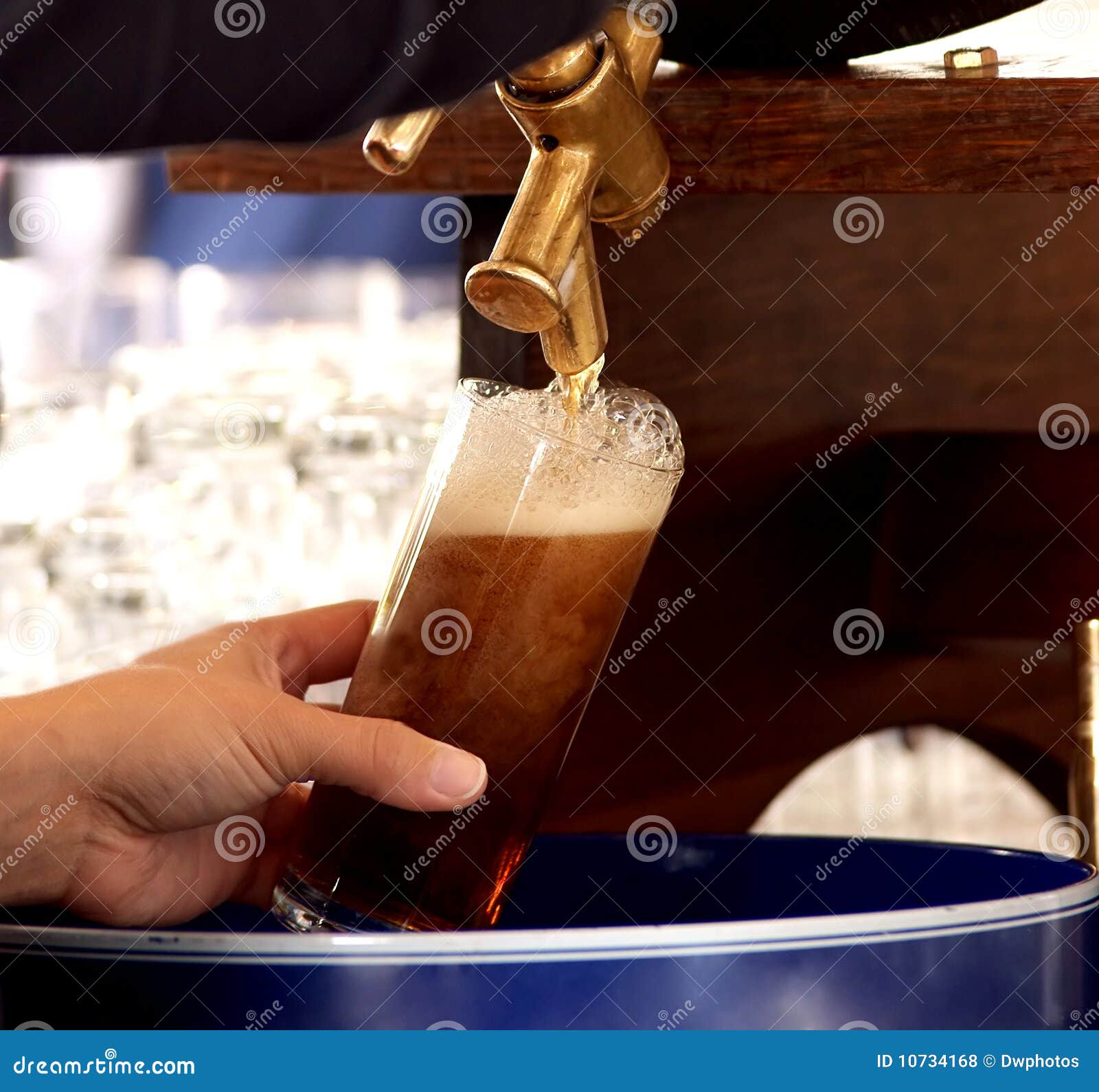 Fresh german draft beer stock photo. Image of bottle 10734168