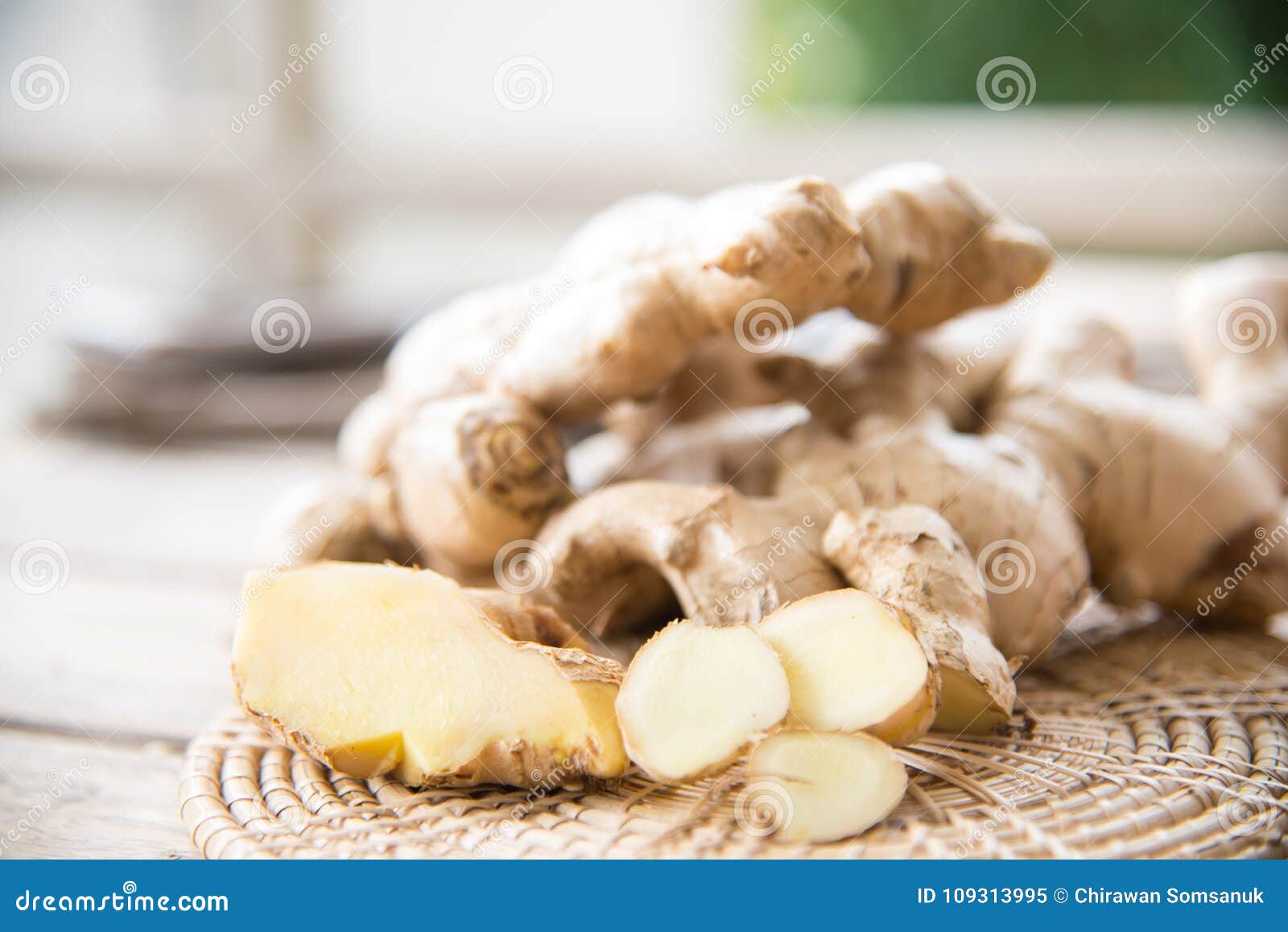 Fresh Ginger on Wood Texture. Stock Image Image of powder, fresh