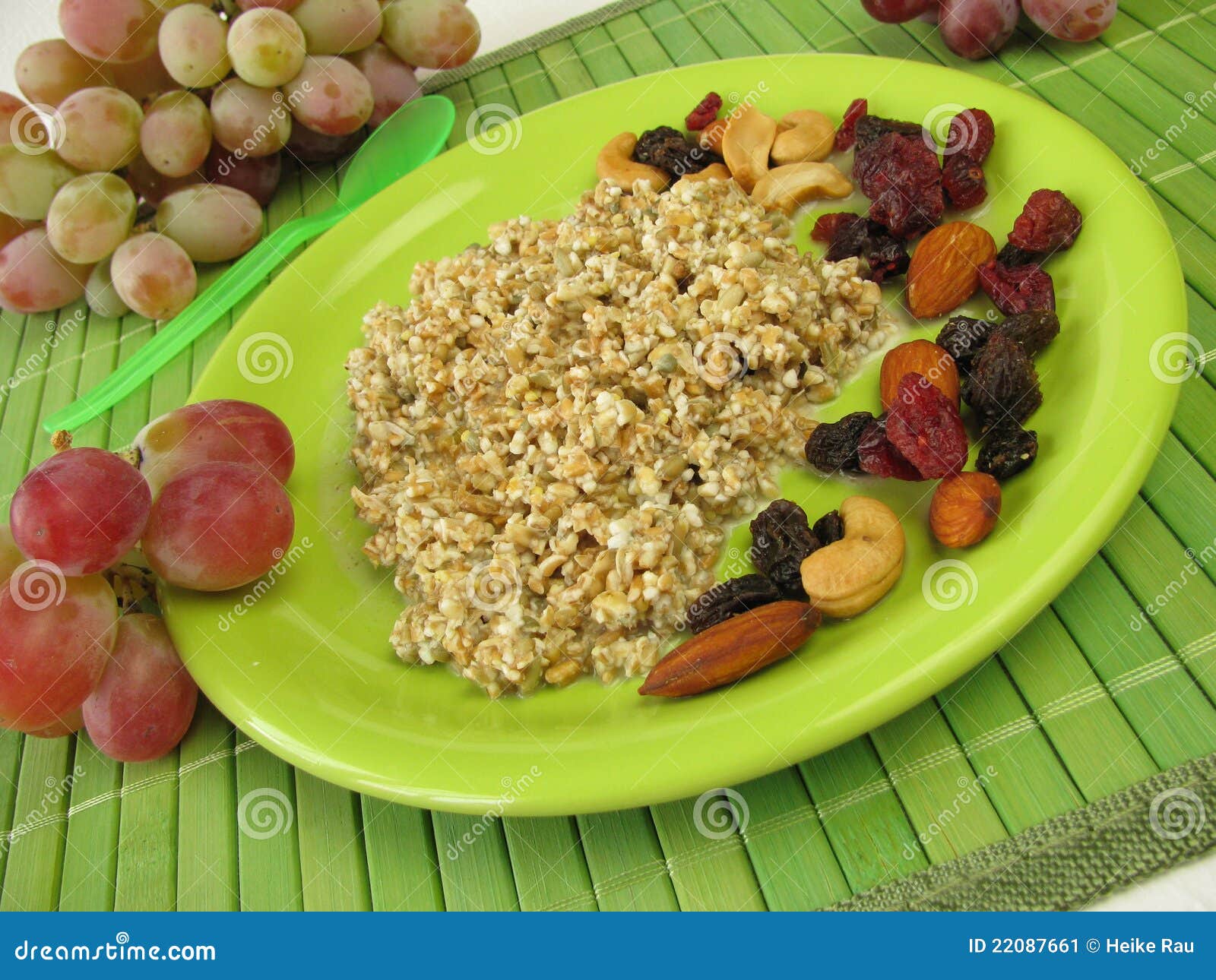 Fresh Grain Muesli with Nuts Stock Image Image of wholemeal, cereals