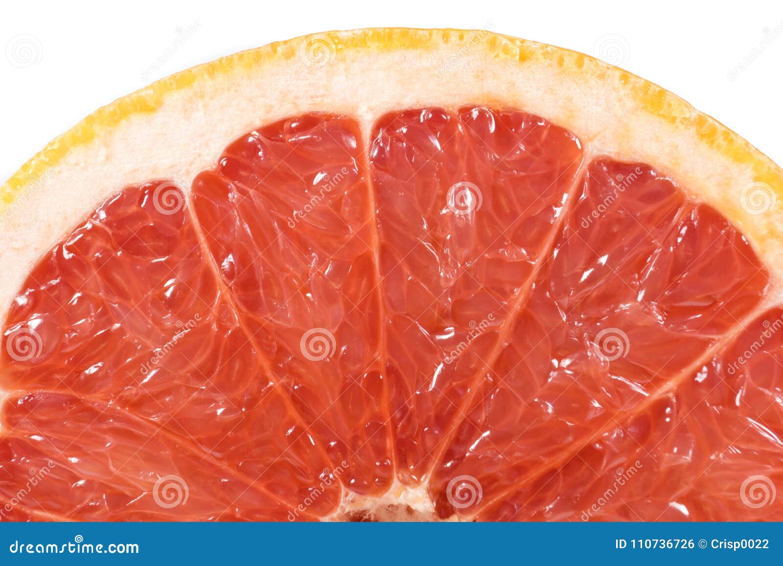 fresh grapefruit in a cut