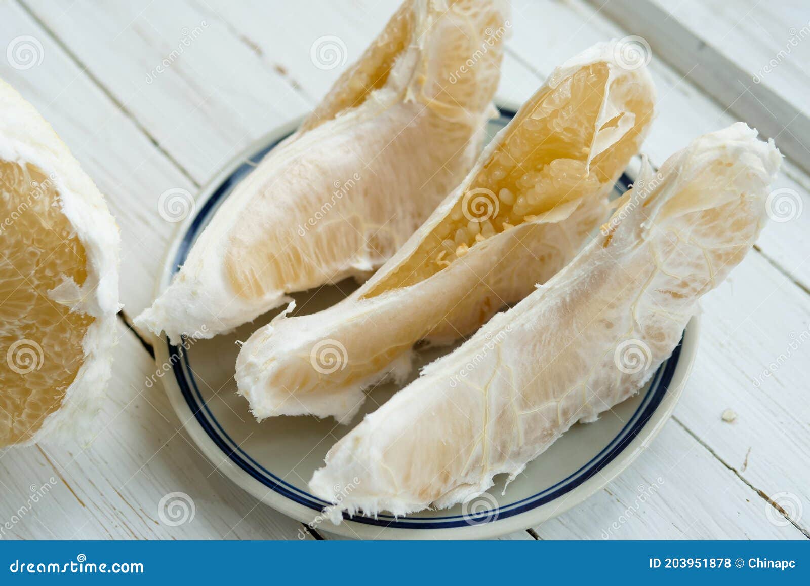 Fresh Grapefruit Pulp on White Background Stock Photo Image of green