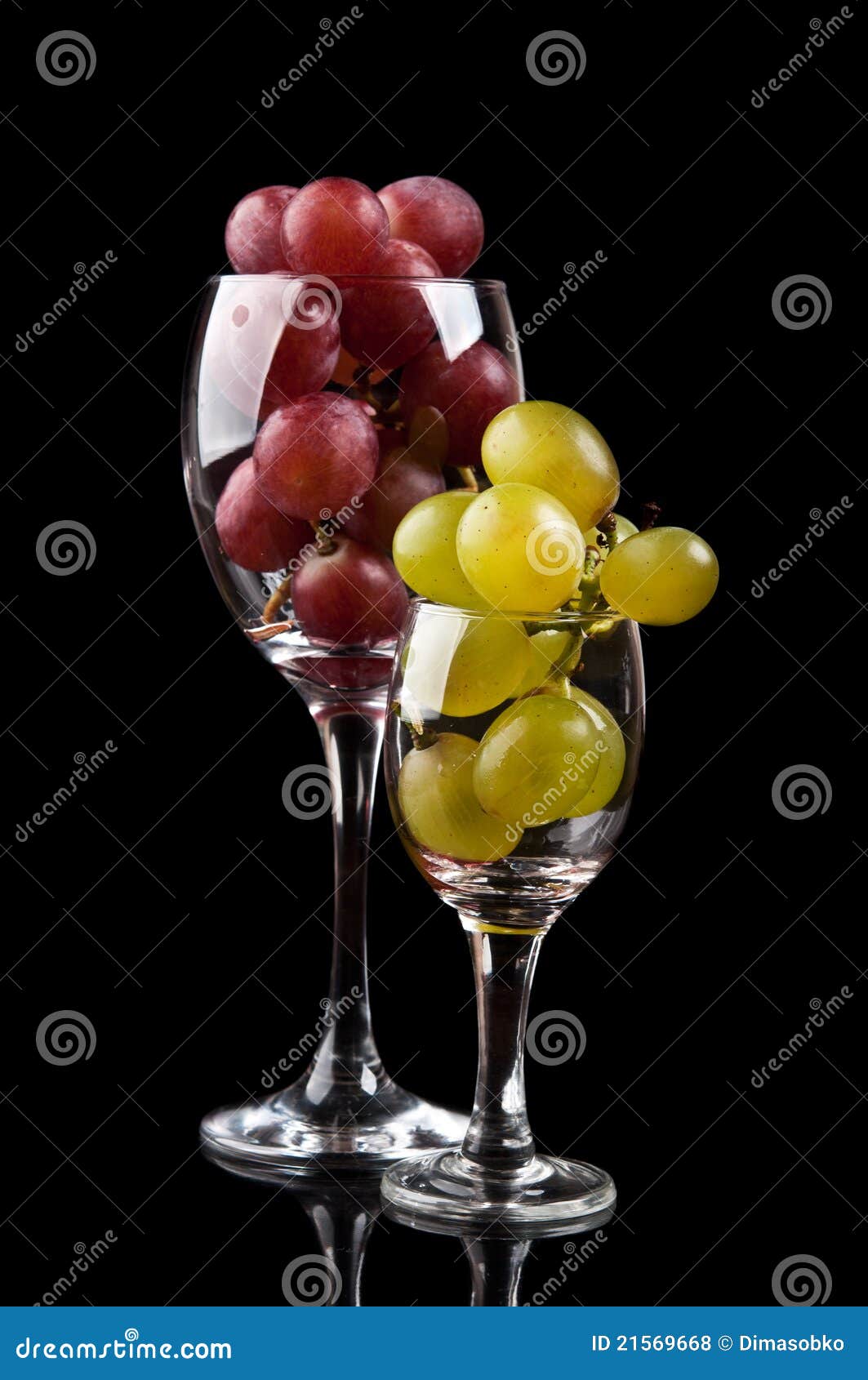 Fresh grapes in glass stock photo. Image of gourmet, glass 21569668