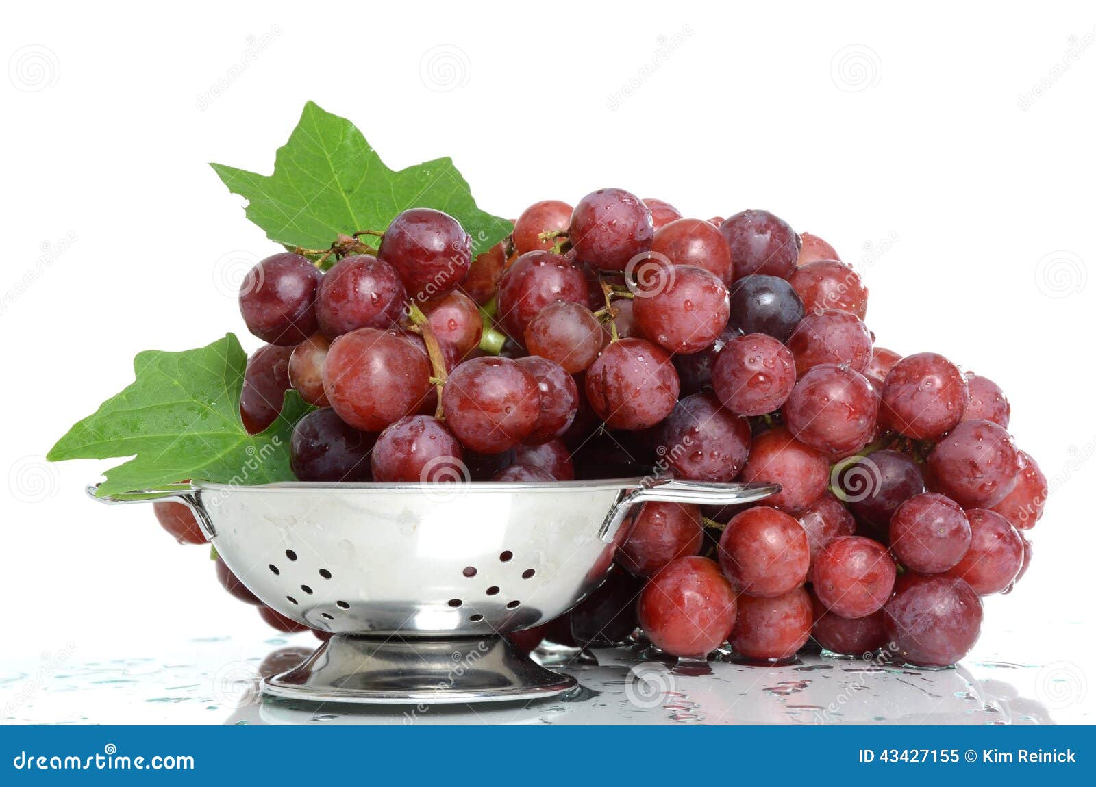 Fresh Grapes stock image. Image of strainer, grapes, washed 43427155