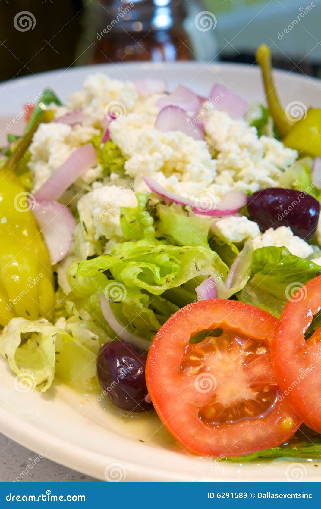 Fresh Greek salad stock image. Image of cucumber, color 6291589