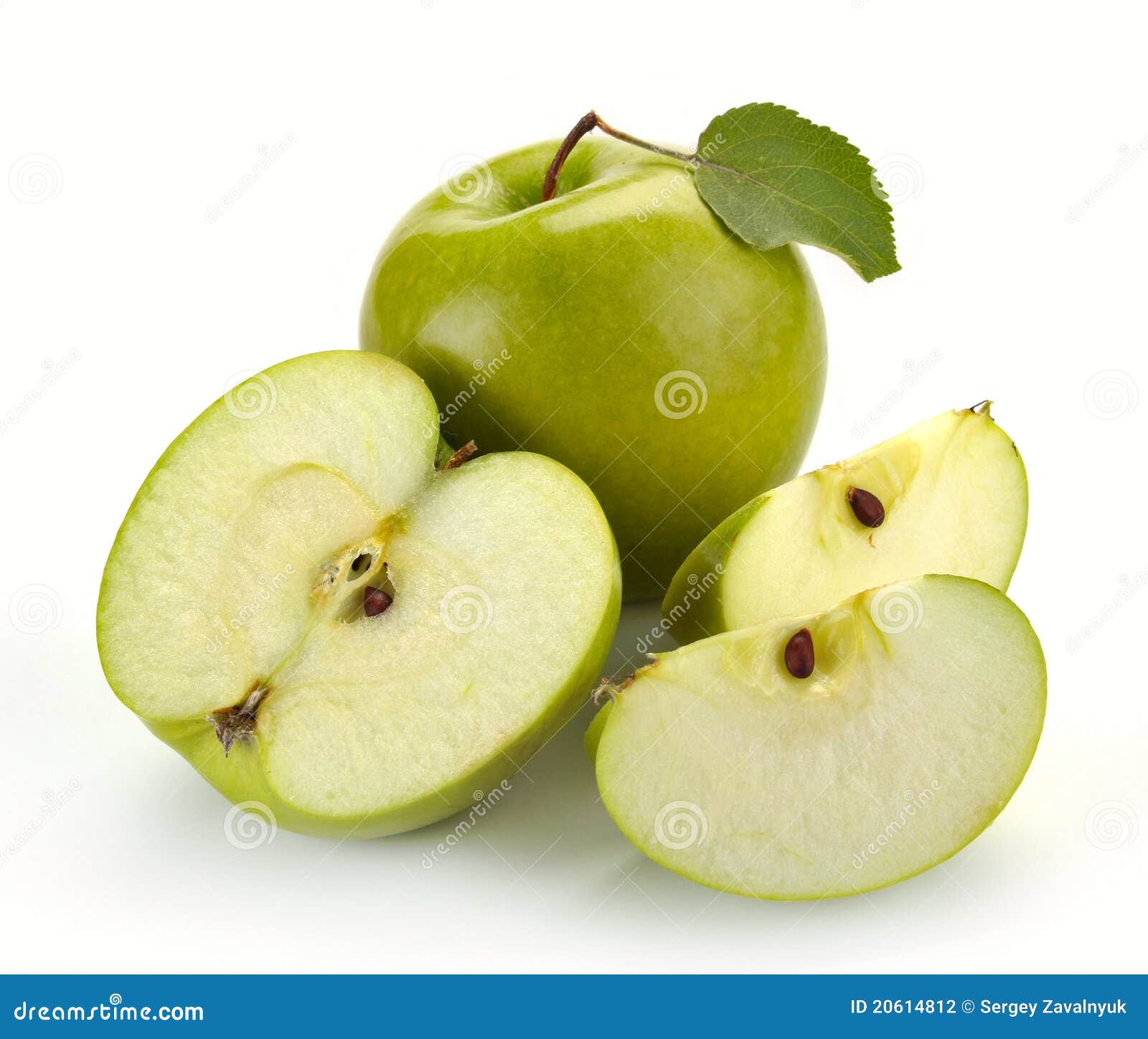 Fresh green apple stock photo. Image of green, slices 20614812
