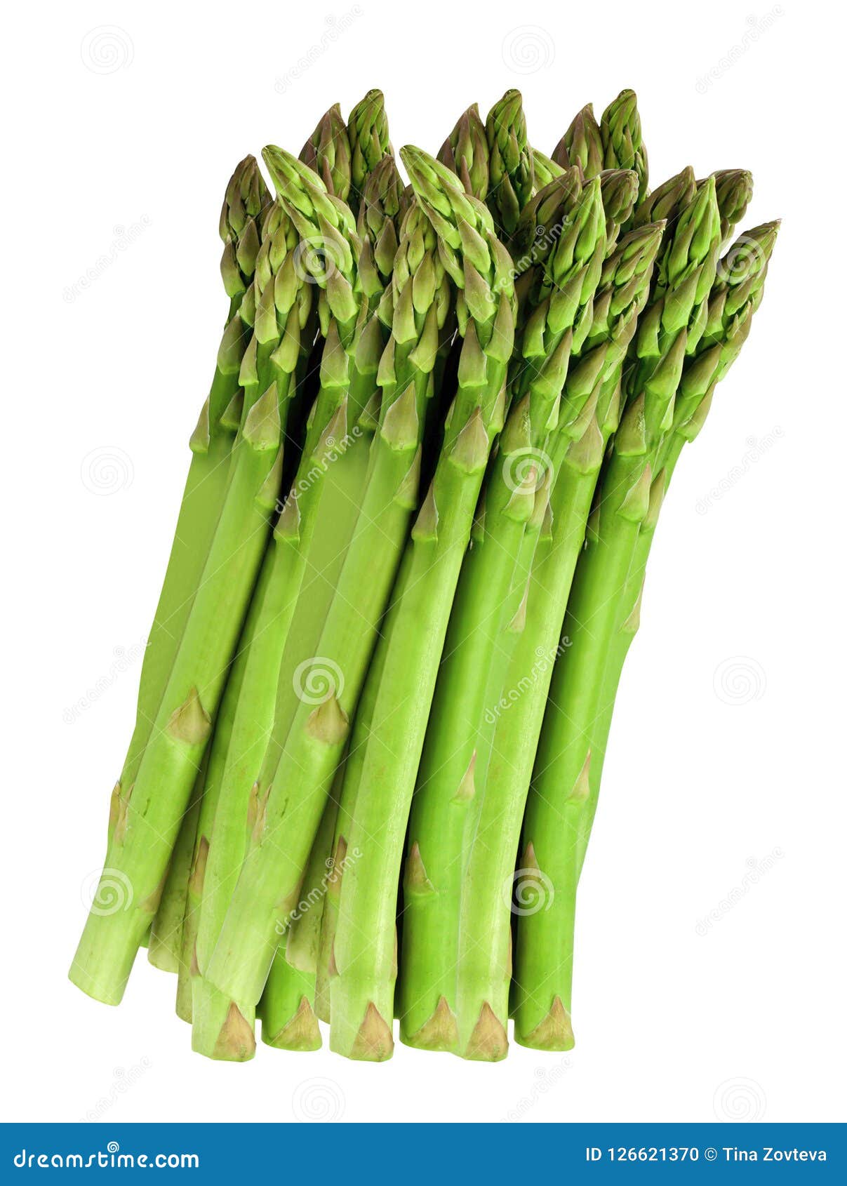 Fresh Green Asparagus on White Stock Photo Image of ripe, steam
