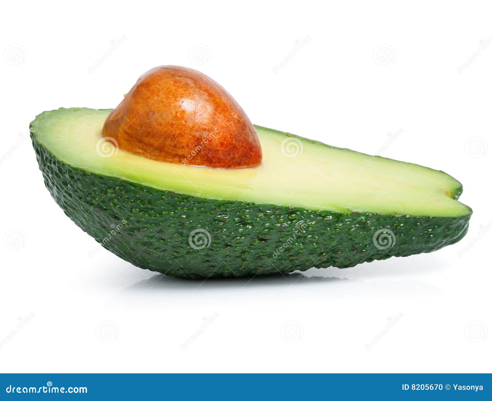 Fresh Green Avocado Fruit Cut Isolated on White Stock Photo Image of