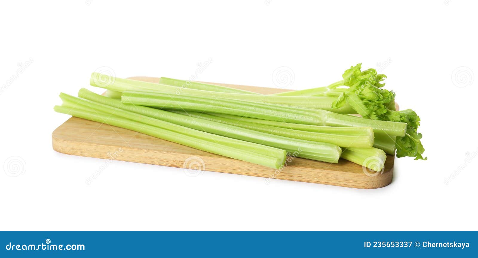 Fresh Green Celery Stems Isolated on White Stock Image Image of
