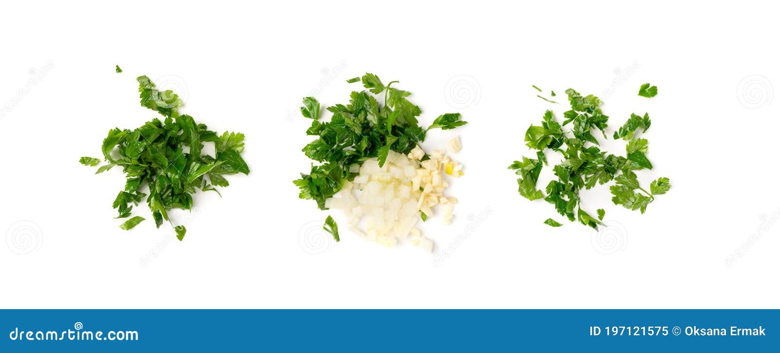 Chopping Parsley As a Garnish Stock Image - Image of stainless, leaves:  29712743