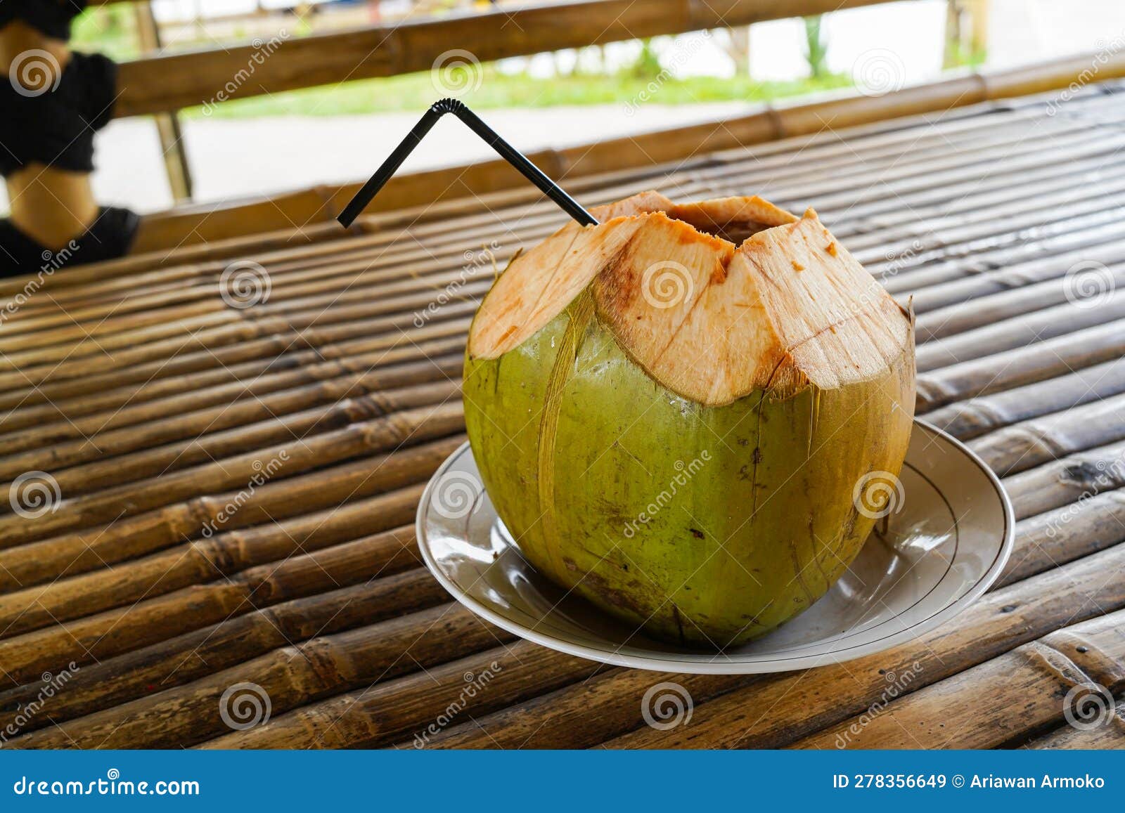Fresh Green Coconut, Young Coconut Ready To Drink Stock Image Image