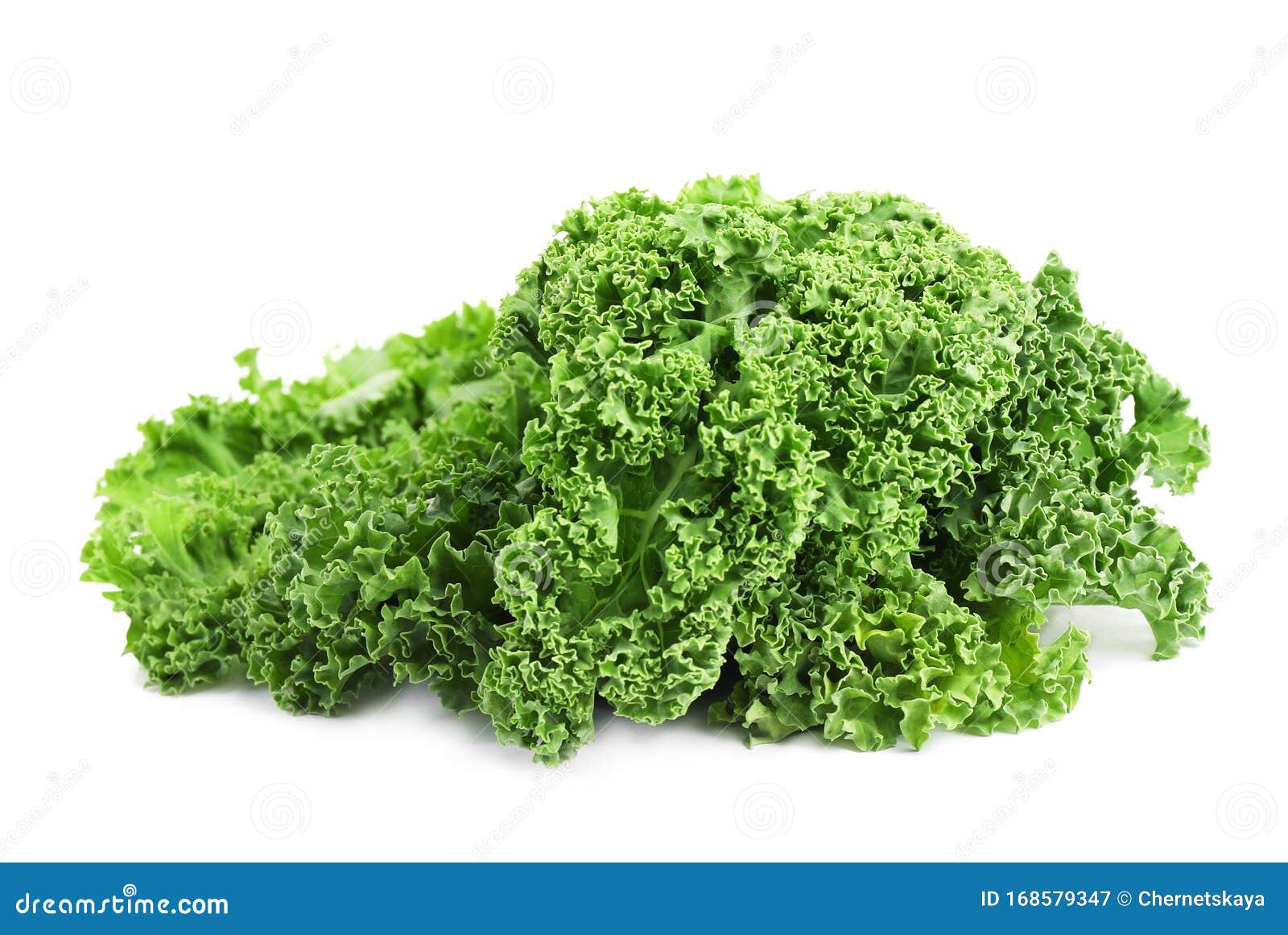 Fresh Green Kale Leaves Isolated Stock Image Image of ingredient
