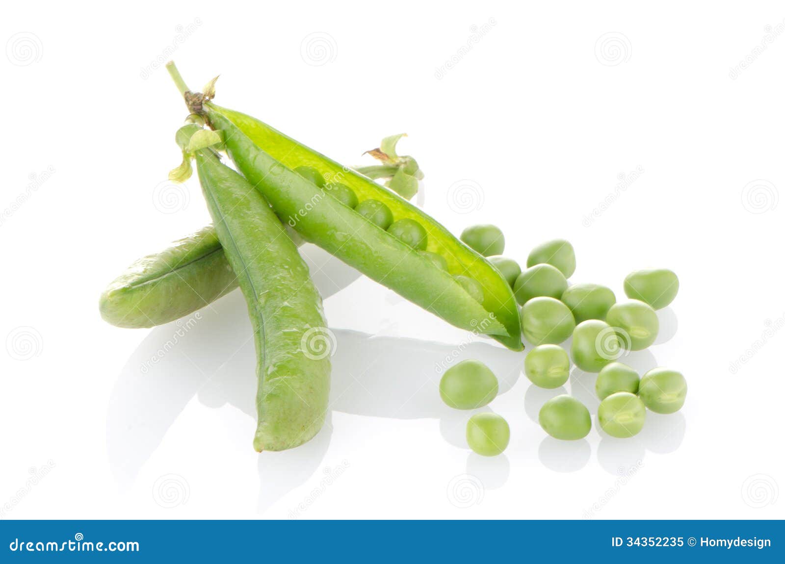 Fresh green pea pod stock image. Image of nutrient, fruit 34352235