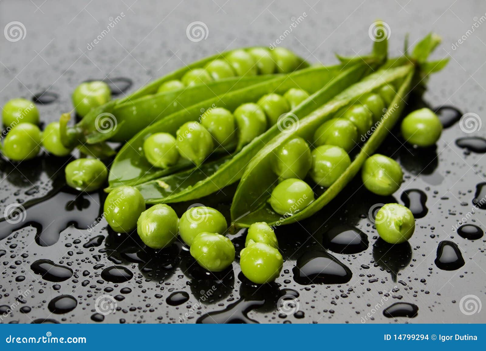 Fresh green peas stock photo. Image of eating, legume 14799294