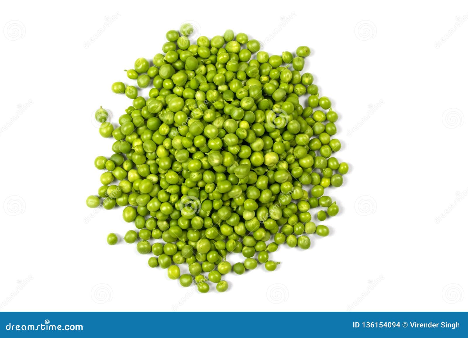 Fresh Green Peas Isolated on a White Background Stock Photo - Image of