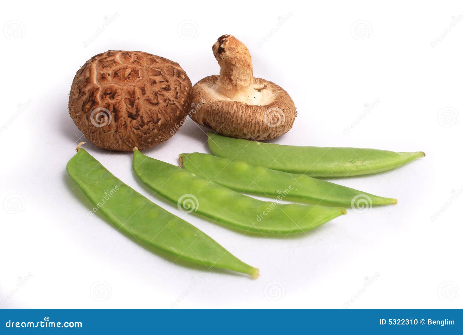 Fresh Green Peas and Mushroom Stock Photo Image of calorie, indoors
