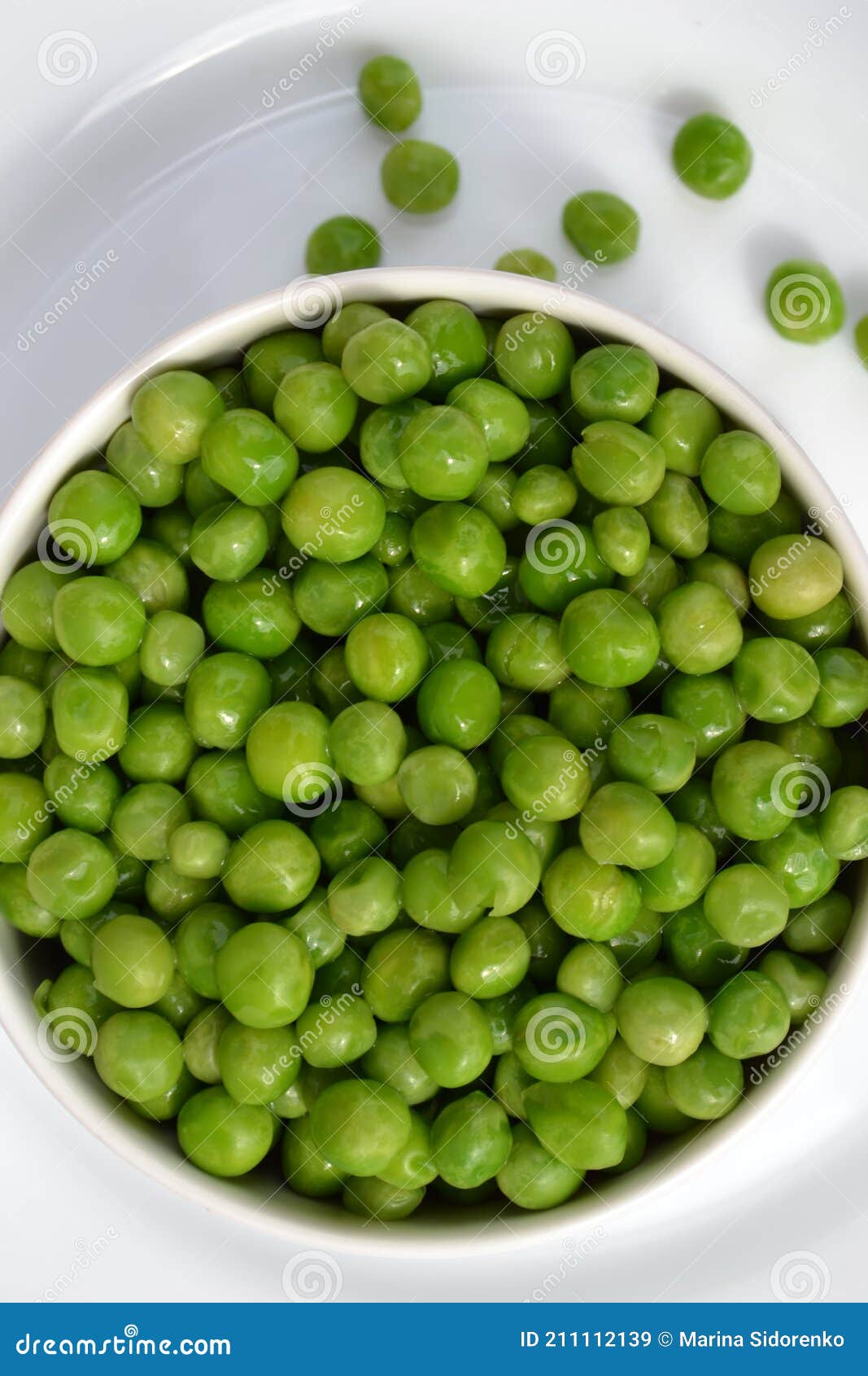 Fresh Green Peas are on a Plate Stock Image Image of delicious, food