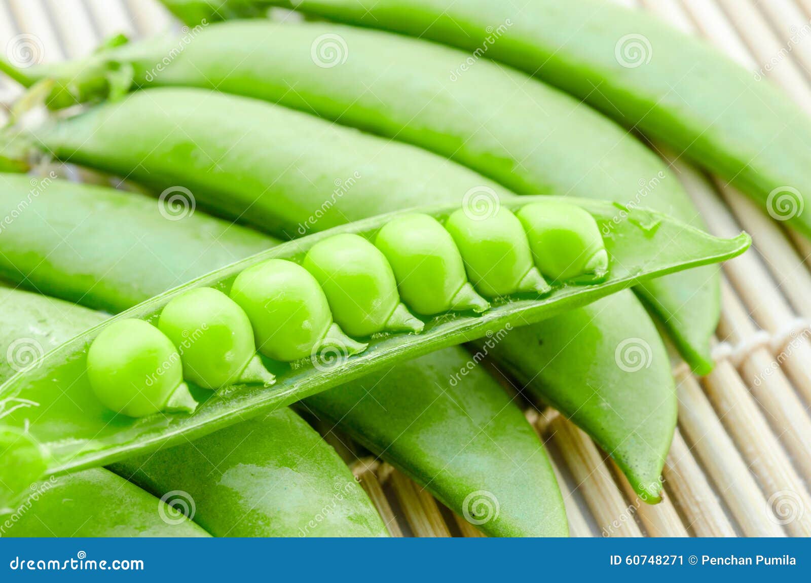 Fresh green peas pods. stock image. Image of nature, delicious 60748271