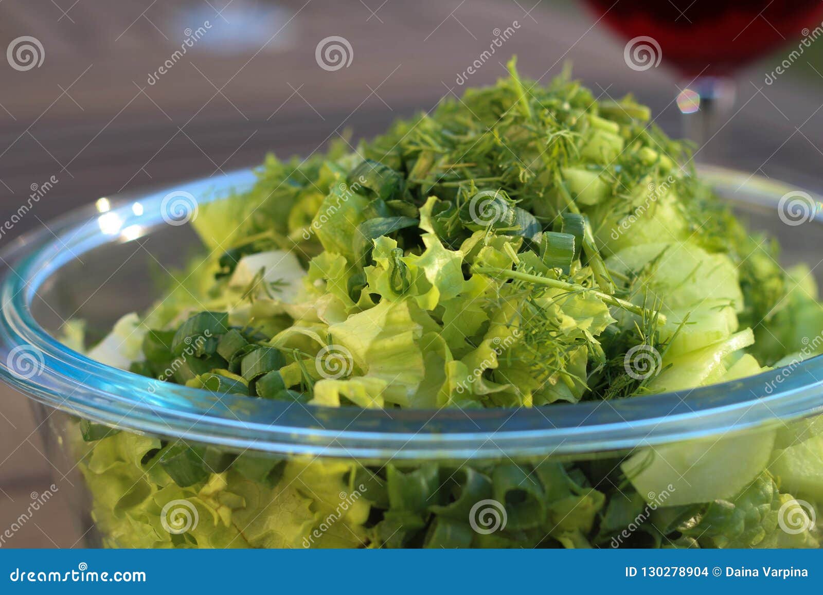 Fresh Green Salad.Salad Plate. Summer Diner Stock Photo Image of