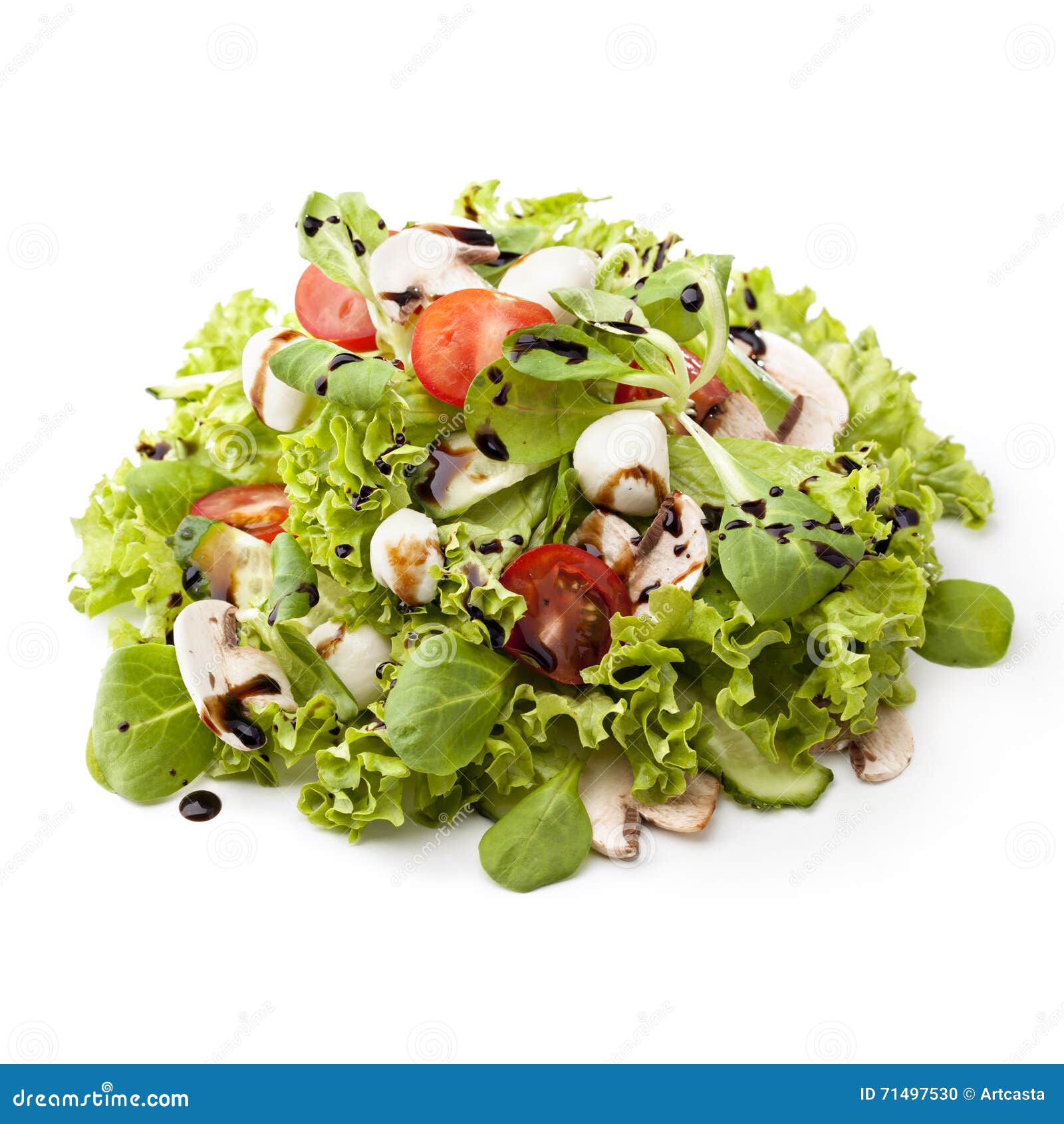 Fresh green salad stock photo. Image of meal, mouthwatering 71497530