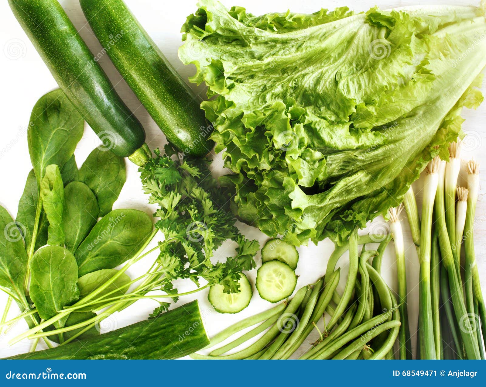 Fresh Green Vegetables Stock Photo Image 68549471