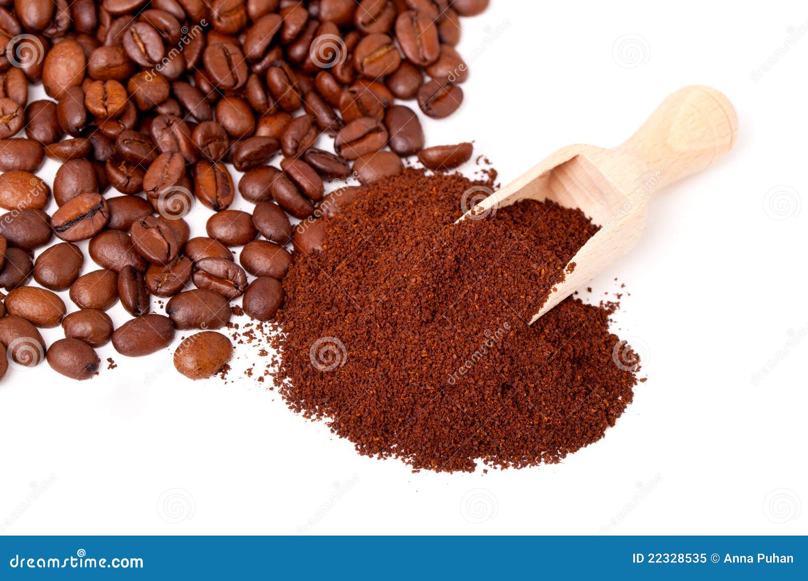 Fresh ground coffee stock image. Image of roasted, latte 22328535