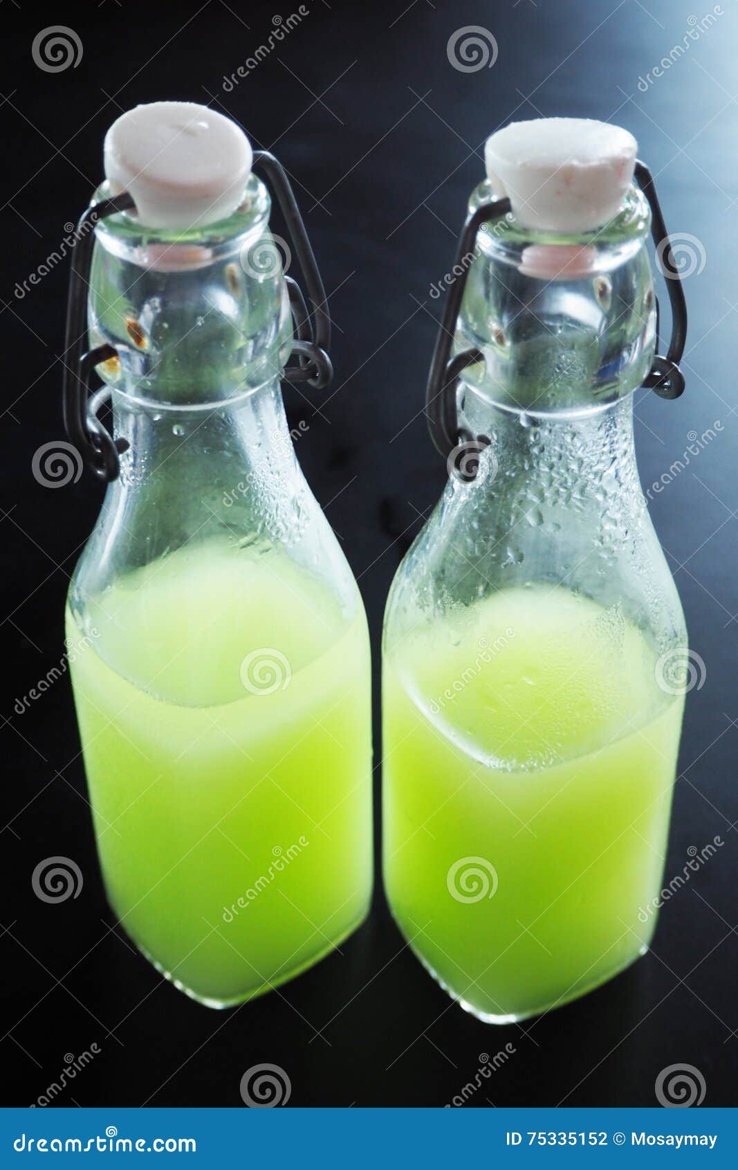 Fresh Guava Juice in a Glass Bottle Stock Photo Image of glass, diet