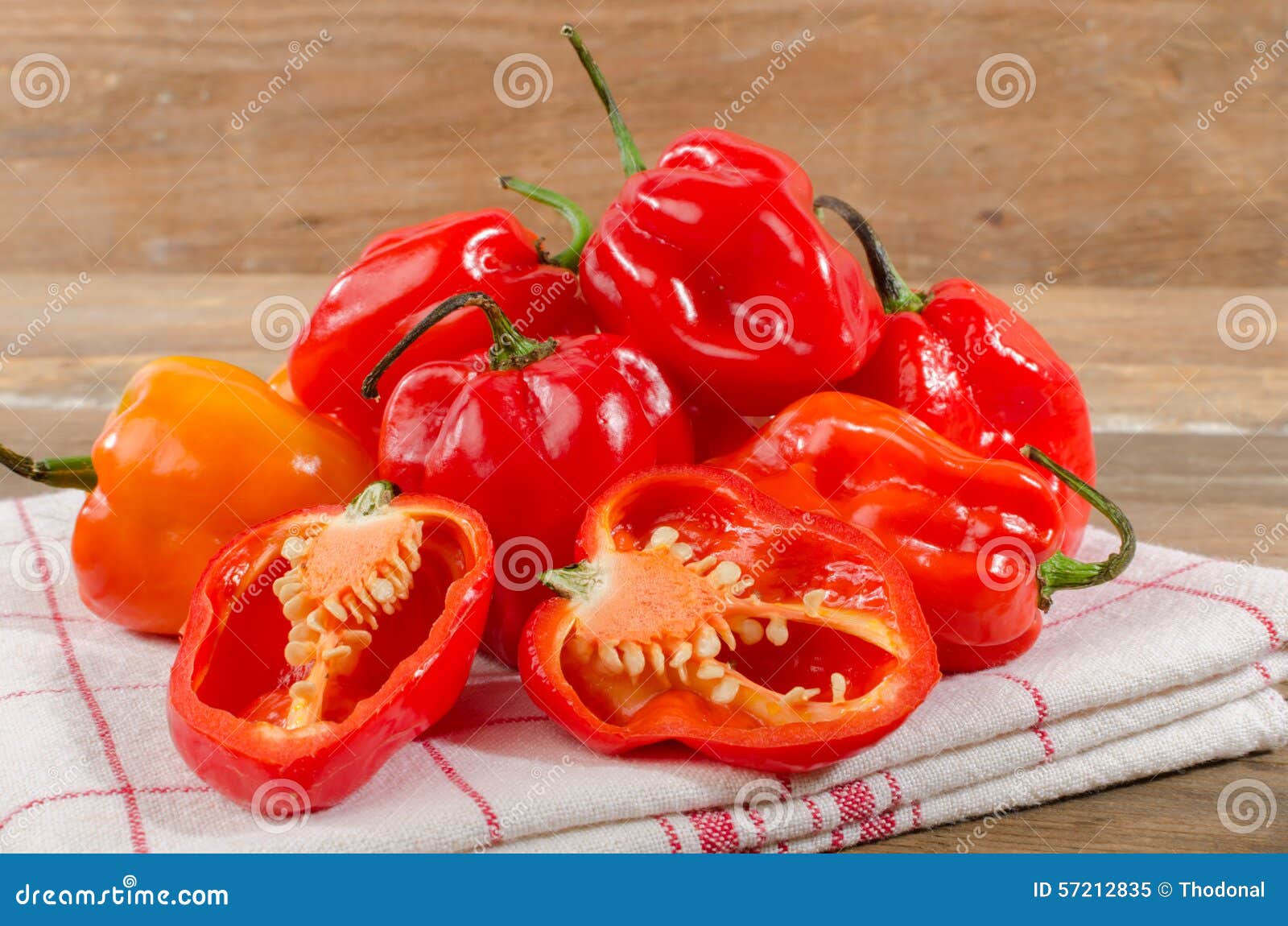 Fresh habanero peppers stock image. Image of peppers 57212835