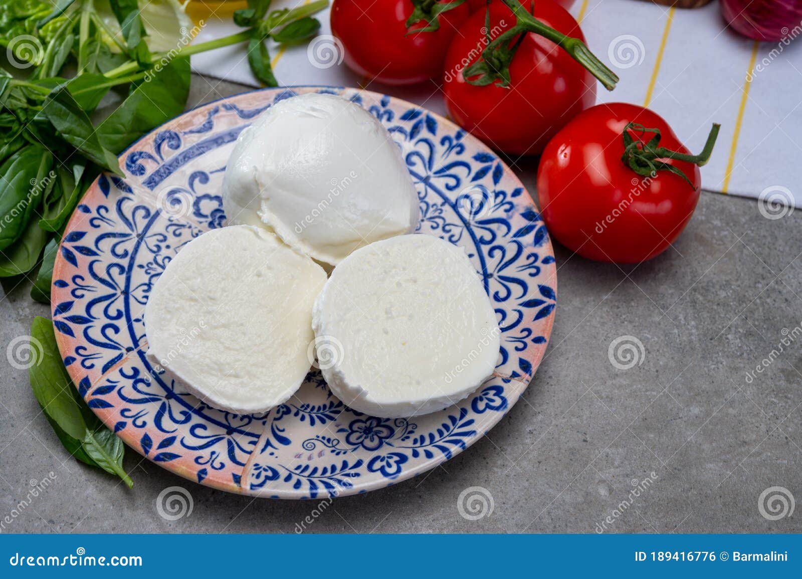 Fresh Handmade Soft Italian Cheese from White Balls of Buffalo Mozzarella Cheese Made from Ready To Eat Stock Photo - Image of mediterranean: 189416776