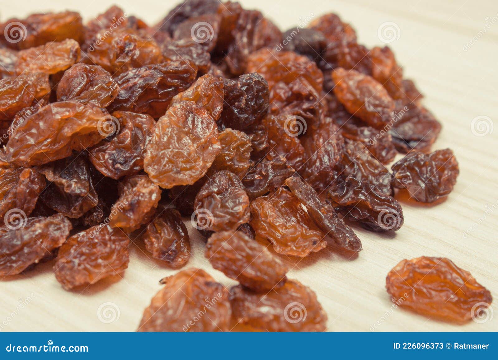 Fresh Healthy Raisins As Source Vitamins and Minerals. Nutritious