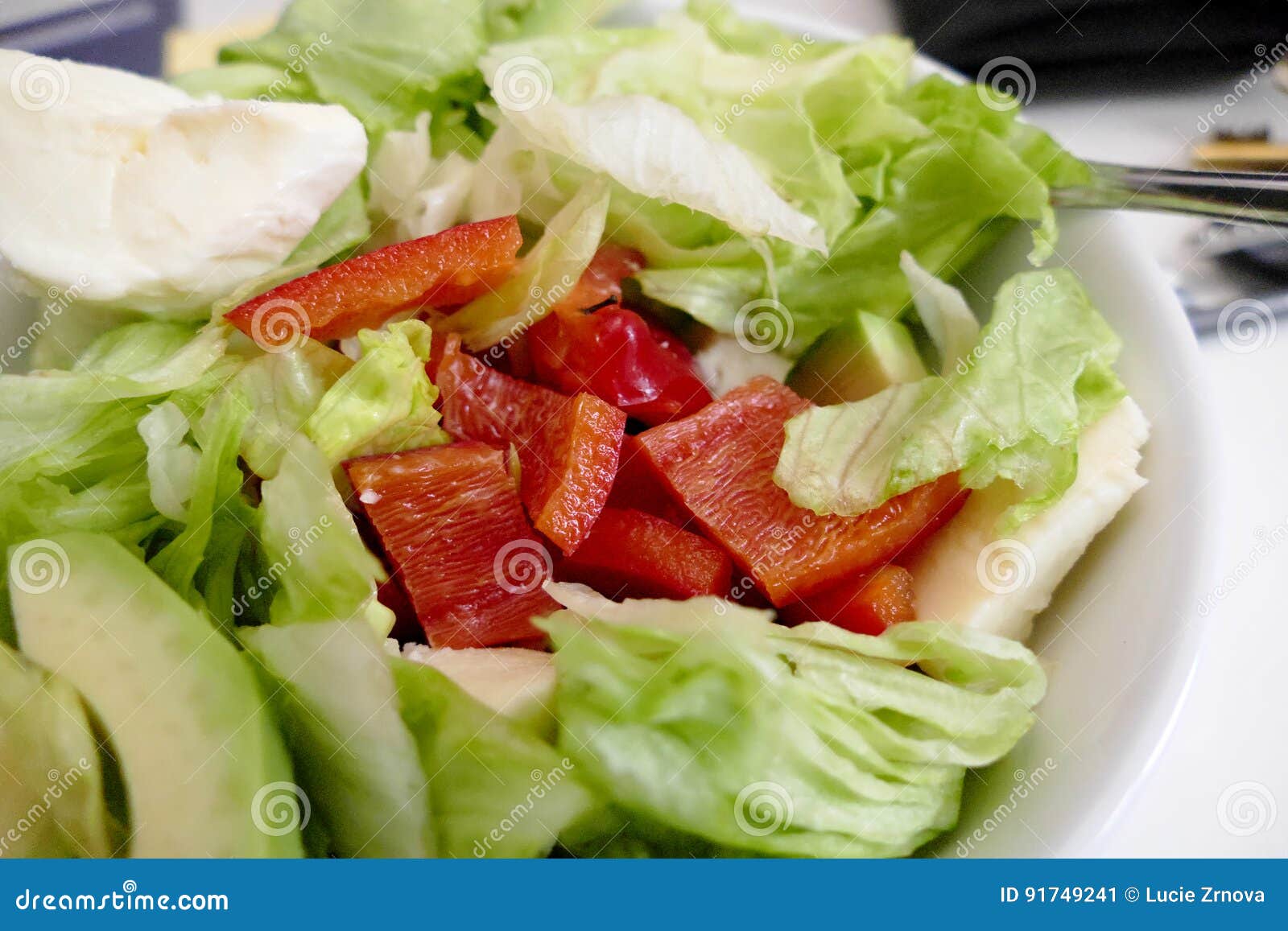 fresh healthy vegetable salad in bowl
