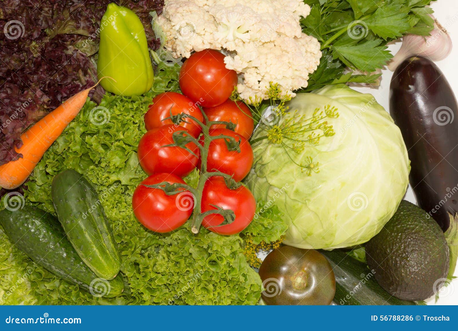 Fresh healthy vegetables stock photo. Image of vegetables 56788286